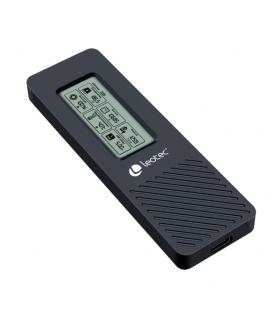 Leotec Caja Externa para Disco SSD M.2 NVMe - USB 3.2 Gen 2 - Panel LCD Type-C - 10Gbps