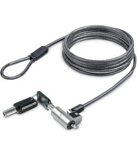 L-Link Cable de Seguridad Nano con Cerradura - Acero Revestido en Vinilo - Compatible con Ranura Nano - Cerradura de LLave