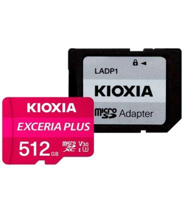 Kioxia Exceria Plus Tarjeta Micro SDXC 512GB UHS-I U3 V30 A1 Clase 10 con Adaptador