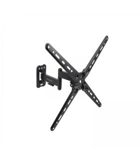 Tooq Soporte de Pared con Brazo Articulado para Pantallas de 13"-55" - Giratorio e Inclinable - Gestion de Cables - Peso Max 25k