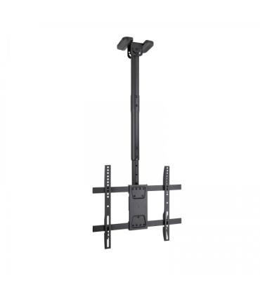 Tooq Soporte de Techo para Pantallas 32-75" - Angulo de Giro 180º - Inclinable - Gestion de Cables - Peso Max. 60kg - VESA Max