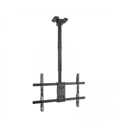 Tooq Soporte de Techo para Pantallas 43-86" - Angulo de Giro 180º - Inclinable - Gestion de Cables - Peso Max. 60kg - VESA Max