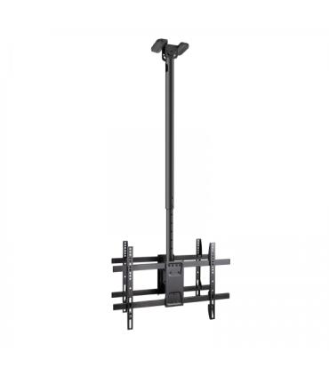 Tooq Soporte XL de Techo para 2 Pantallas 43-86" - Angulo de Giro 180º - Inclinable - Gestion de Cables - Peso Max. por Pantalla