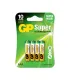 GP Pack de 4 Pilas Super Alcalinas LR03 AAA 1.5V