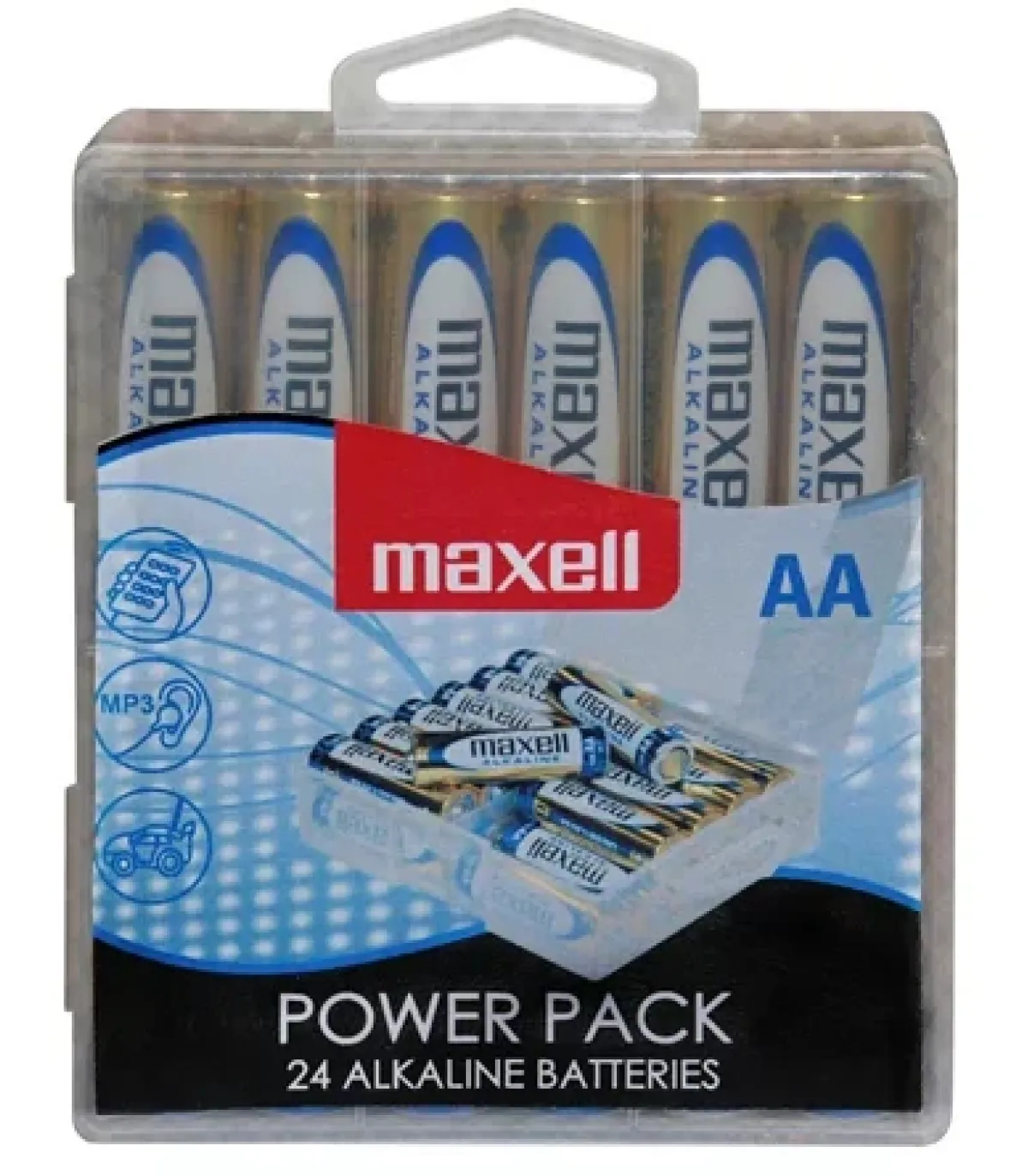 Maxell Pack de 24 Pilas Alcalinas LR06 AA 1.5V
