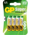 GP Pack de 4 Pilas Super Alcalinas LR06 AA 1.5V
