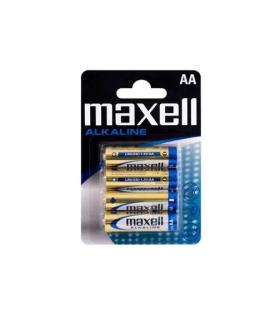Maxell Pack de 4 Pilas Alcalinas LR06 AA 1.5V