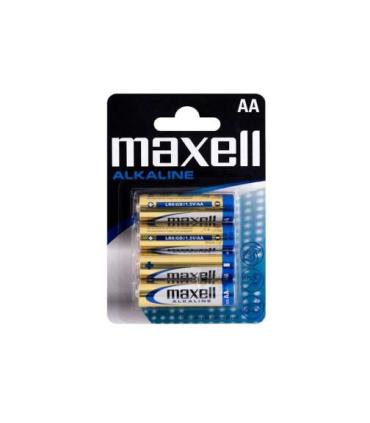 Maxell Pack de 4 Pilas Alcalinas LR06 AA 1.5V