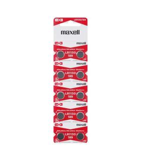 Maxell Pack de 10 Pilas Alcalinas de Boton LR1130 1.5V