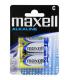 Maxell Pack de 2 Pilas Alcalinas LR14 C