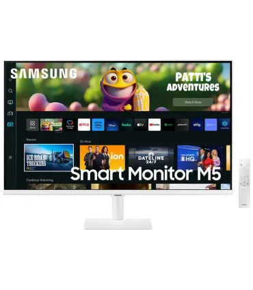 Samsung Smart Monitor M5 LED 27" FullHD 1080p HDR10 WiFi, Bluetooth - Respuesta 4ms - Mando a Distancia - Altavoces Incorporados