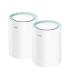 Cudy M1300 Pack de 2 Sistemas WiFi Mesh AC1200 Dual Band - 867Mbps en 5GHz, 300Mbps en 2,4GHz - 1x Puerto LAN 1000/100/10Mbps..