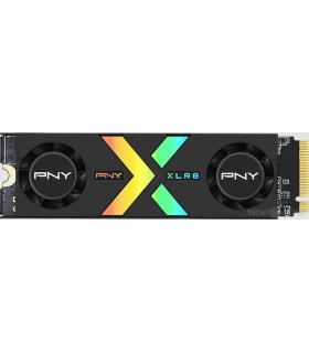 PNY CS3150 Disco Duro Solido SSD M2 2TB NVMe PCIe Gen5 x4 con Disipador Termico - Iluminacion RGB - Color Negro