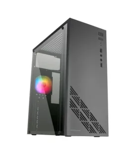 Mars Gaming MC100 Caja Semitorre ATX, Micro ATX, Mini-ITX - Panel Lateral Acrilico - Tamaño HDD 2.5", 3.5" - USB-A 3.0, USB-A 2.