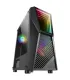 Mars Gaming MC777 Infinity Mirror Caja Semitorre ATX, Micro ATX, Mini-ITX - Lateral Cristal Templado - Iluminacion ARGB - Tamaño