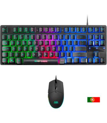 Mars Gaming Combo Gaming MCPTKL - Teclado TKL y Raton Ligero - Iluminacion RGB Breathing & Flow - Tecnologia H-Mech - Hasta 3200