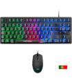 Mars Gaming Combo Gaming MCPTKL - Teclado TKL y Raton Ligero - Iluminacion RGB Breathing & Flow - Tecnologia H-Mech - Hasta 3200