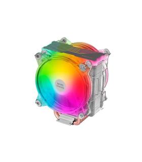 Mars Gaming Doble Ventilador CPU 120mm con Disipador - Iluminacion ARGB - Hasta 220W - Velocidad Max. 1600rpm - 6 Heatpipes