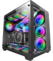 Mars Gaming MCV3 E-ATX Caja PC Tamaño XXL - Doble Ventana Cristal Templado - Capacidad Ampliada XXL - Estructura Modular Doble C
