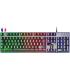 Mars Gaming Teclado Gaming MK220 - Tecnologia H-MECH - Iluminacion FRGB Rainbow - Panel de Aluminio - Base de ABS Reforzado - Di