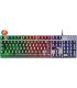 Mars Gaming Teclado Gaming MK220 - Tecnologia H-MECH - Iluminacion FRGB Rainbow - Panel de Aluminio - Base de ABS Reforzado - Po