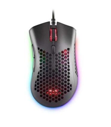 Mars Gaming MMEX Raton Gaming USB 32000dpi - Carcasa de Panel Perforado - 7 Botones Programables - Iluminacion RGB Chroma - Uso.