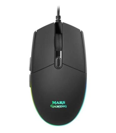 Mars Gaming MMG Raton Gaming USB 3200dpi - 6 Botones - Iluminacion LED RGB - Uso Diestro - Cable de 1.60m