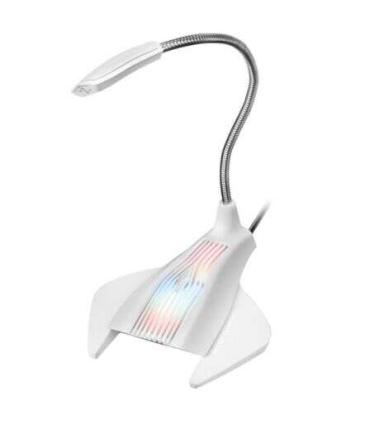 Mars Gaming MMiC Microfono de Mesa con Cuello Flexible USB - Iluminacion RGB - Boton Silencio - Cable de 1.50m