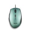 NGS Moth Ice Raton USB 1600dpi + Adaptador USB-A a USB-C - 5 Botones - Uso Diestro - Cable de 1.80m - Color Verde Metalizado/Neg
