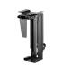 Aisens Soporte Giratorio y Altura Personalizable para CPU por Debajo de Escritorio con Mango de Bloqueo Facil - Color Negro