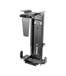 Aisens Soporte Giratorio Antirrobo y Altura Personalizable para CPU para Montaje por Debajo de Escritorio o a la Pared - Color..