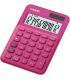 Casio MS-20UC Calculadora de Sobremesa Pequeña - Pantalla LCD de 12 Digitos - Alimentacion Solar y Pilas - Color Rosa Fucsia