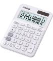 Casio MS-20UC Calculadora de Sobremesa Pequeña - Pantalla LCD de 12 Digitos - Alimentacion Solar y Pilas - Color Blanco