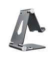 Aisens Soporte de Sobremesa Tamaño M Ajustable (2 Pivotes) para Movil / Tablet - Color Gris