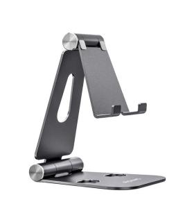 Aisens Soporte de Sobremesa Tamaño XL Ajustable (2 Pivotes) para Movil / Tablet - Color Gris