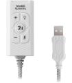 Mars Gaming MSC2W Tarjeta de Sonido Externa 7.1 USB - Jack 3.5mm Audio