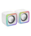 Mars Gaming MSCUBE Altavoces 8W - Iluminacion RGB - Sonido DSP - USB, Entrada Jack 3.5mm - Compactos y Ligeros