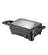 Muvip Sandwichera Inox 1800W - Placas Antiadherentes Reversibles Grill, Lisa - Selector de Temperatura - Placa Superior Basculan