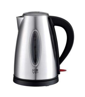 Muvip Hervidor de Agua Electrico 2200W - Capacidad 1.7L - Cuerpo de Acero Inoxidable - Indicador de Nivel - Base Giratoria