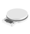 Muvip Round Kitchen Bascula de Cocina Digital - Sensor de Alta Precision - Apagado Automatico - Peso Max. 5kg