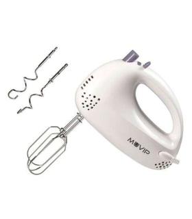 Muvip Batidora Amasadora de Mano para Reposteria 200W - 5 Velocidades - 2 Conjuntos de Varillas - Boton Turbo