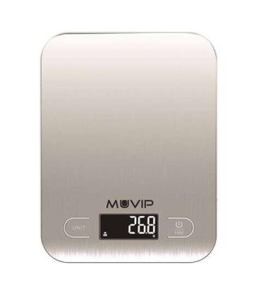 Muvip Luxury Bascula de Cocina Digital Bluetooth - Plataforma de Acero Inoxidable - Pantalla LCD - Sensor de Alta Precision - Ap