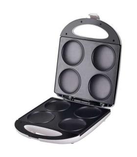 Muvip Arepera 1400W - Capacidad para 4 Arepas de 10cm aprox. - Recubrimiento Antiadherente - Asa Tacto Frio