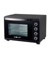 Muvip Horno 2000W 48L - Regulador de Temperatura 100º-230º - Exterior de Acero con Revestimiento - Selector de Tiempo - Puerta d