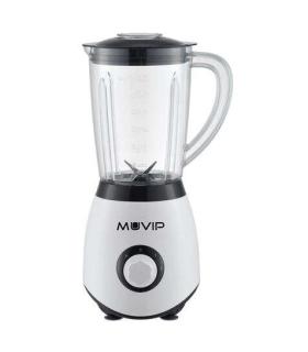 Muvip Batidora de Vaso 1300W 1.5L - 2 Velocidades - Chuchillas de Acero Inoxidable - Funcion Pica Hielo - Bloqueo de Seguridad