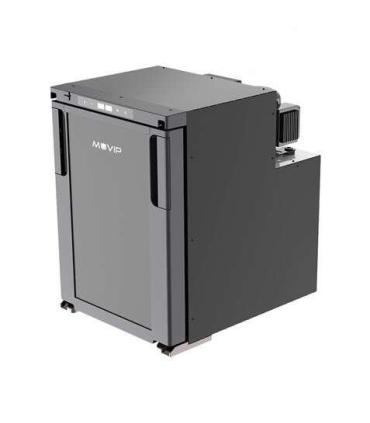 Muvip Nevera Fija con Compresor LG 50L - Conexion 12/24/220V - Consumo 60W - Apertura Frontal - Proteccion Bateria - Luz LED ..
