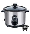 Muvip Arrocera - Capacidad 2.8 Litros - Potencia 1000W - Cuerpo de Acero Inoxidable - Recipiente Antiadherente - Tapa de Cristal
