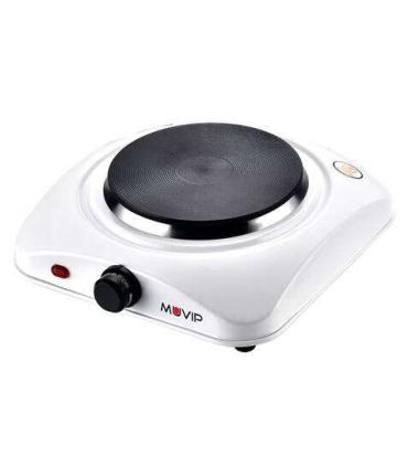 Muvip Cocina Electrica 1 Fuego 1000W - 5 Niveles de Potencia - Color Blanco