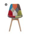 Muvip Pack 2 Sillas Design D400 - Tela Patchwork