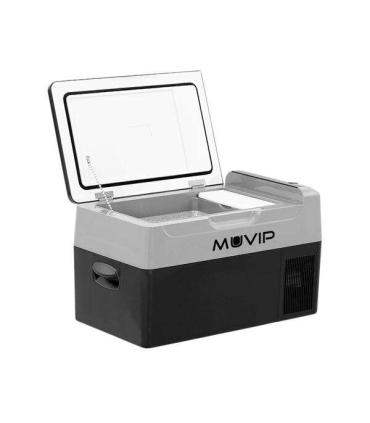 Muvip Nevera de Compresor Portatil 20 Litros 50W - Asas de Transporte - Compresor Silencioso - Color Negro